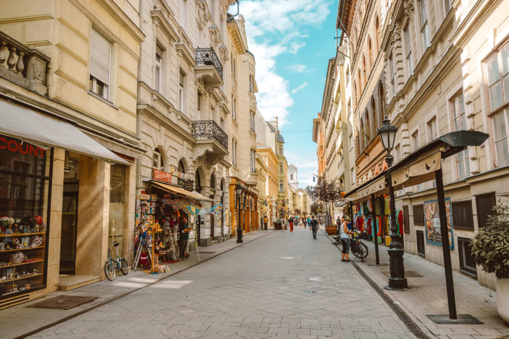 Váci Street in Buddapest