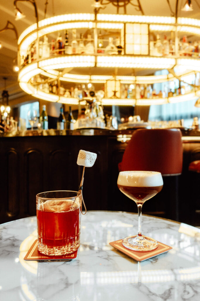 Cocktails at KOLLÁZS Brasserie Bar at Four Seasons Budapest