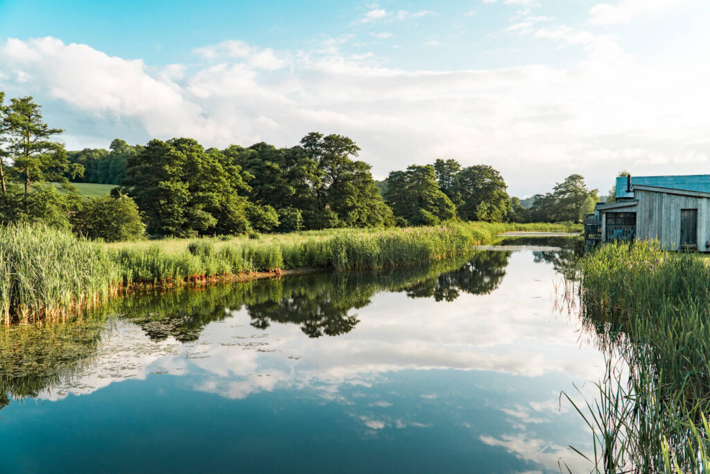 Lakeside cabins at Soho Farmhouse