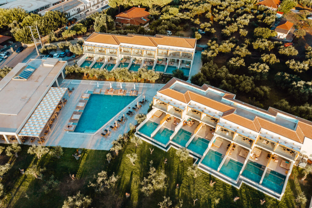 Aerial view of Tsamis Zante Suites