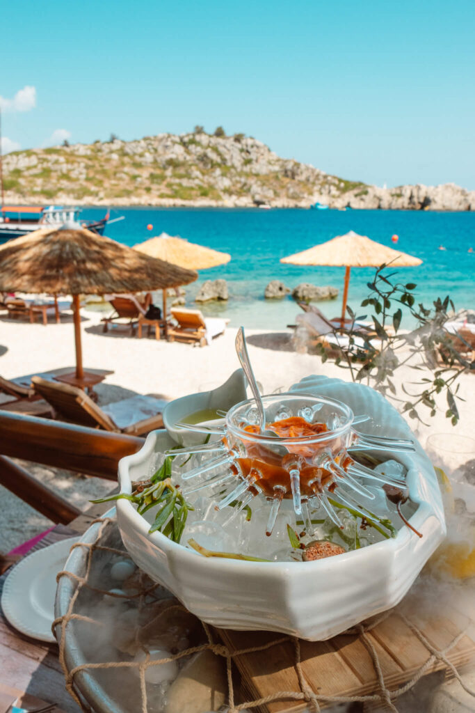 Sea urchin at Nobelos Bio Restaurant in Zakynthos, Greece