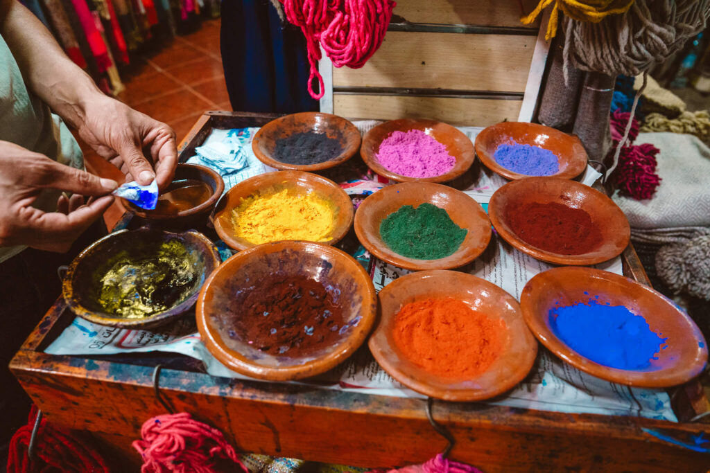 Powdered dye in the Marrakech souk