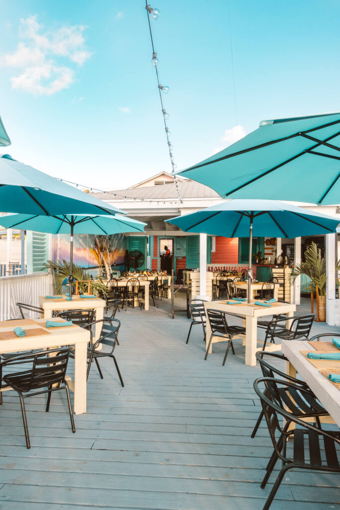 Patio at Queen Conch on Harbour Island