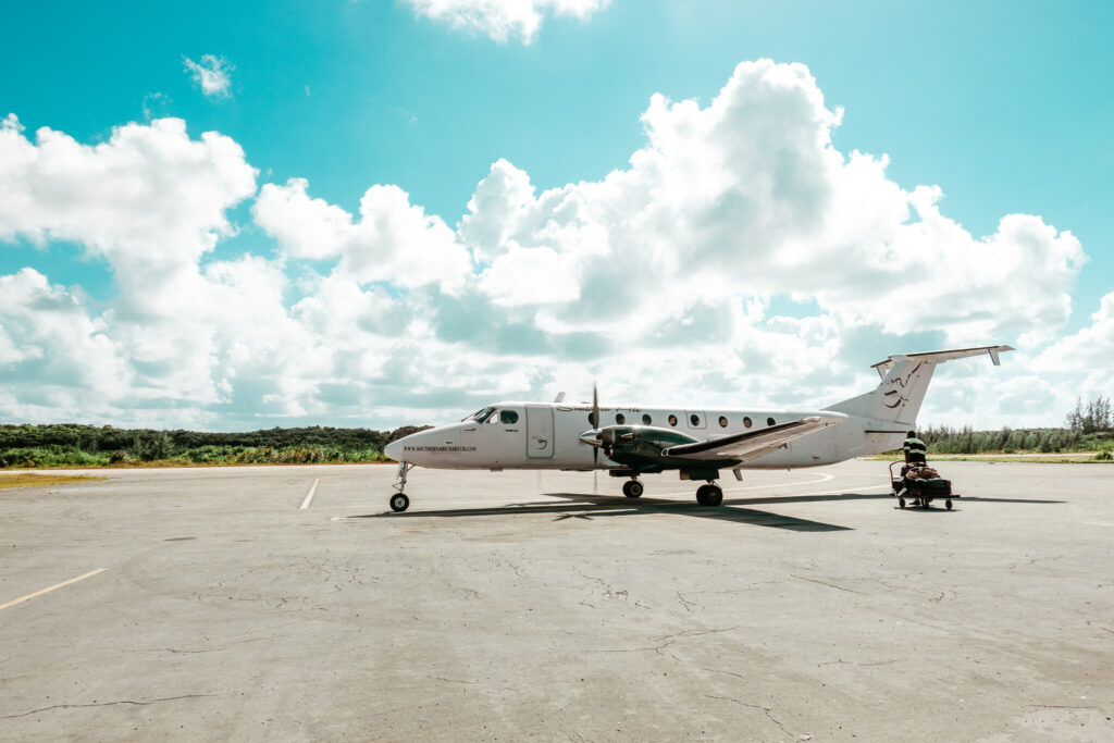 Southern Air plane at North Eleuthera airport