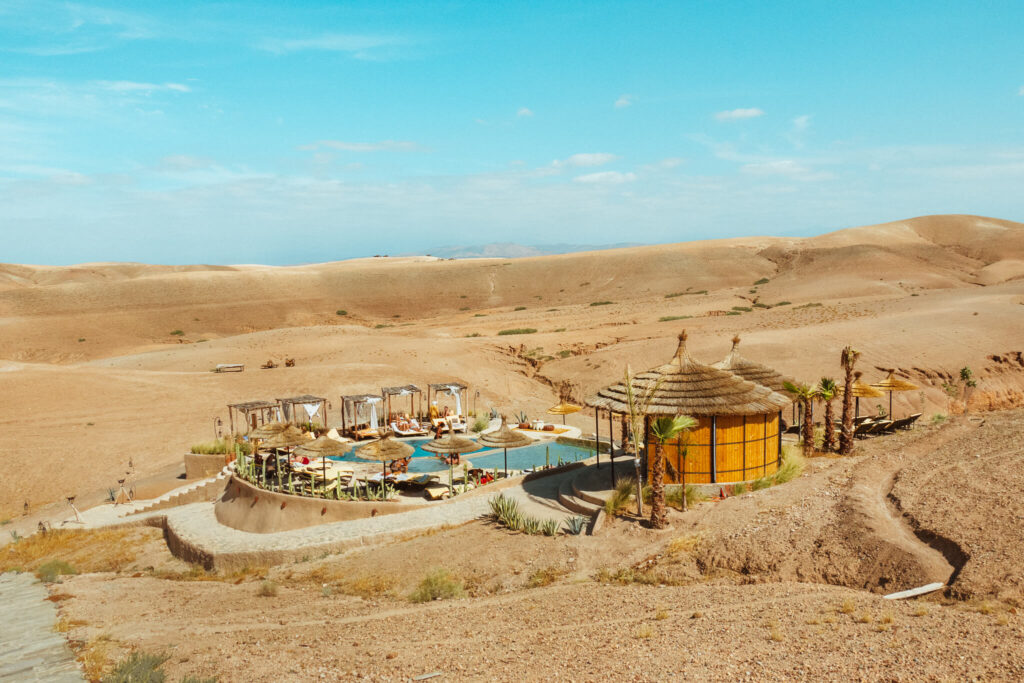 Pool at BE Agafay desert camp
