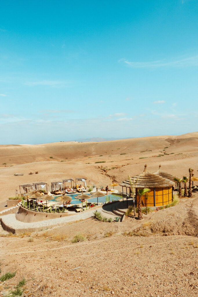 Pool at BE Agafay desert camp