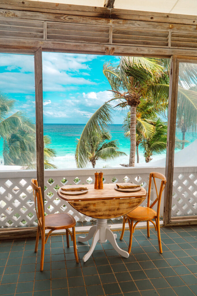 Restaurant at The Ocean View Club in Harbour Island