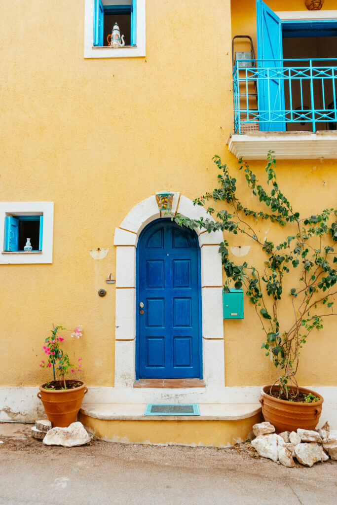 Pastel home in Assos, Kefalonia