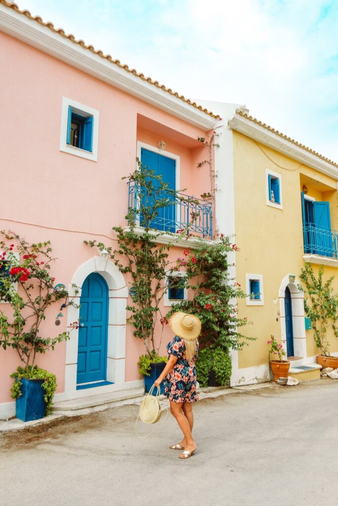 Pastel houses of Assos, Kefalonia