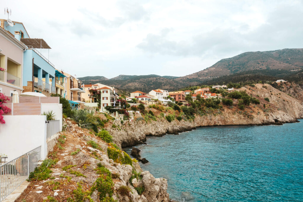 Homes along the sea in Assos